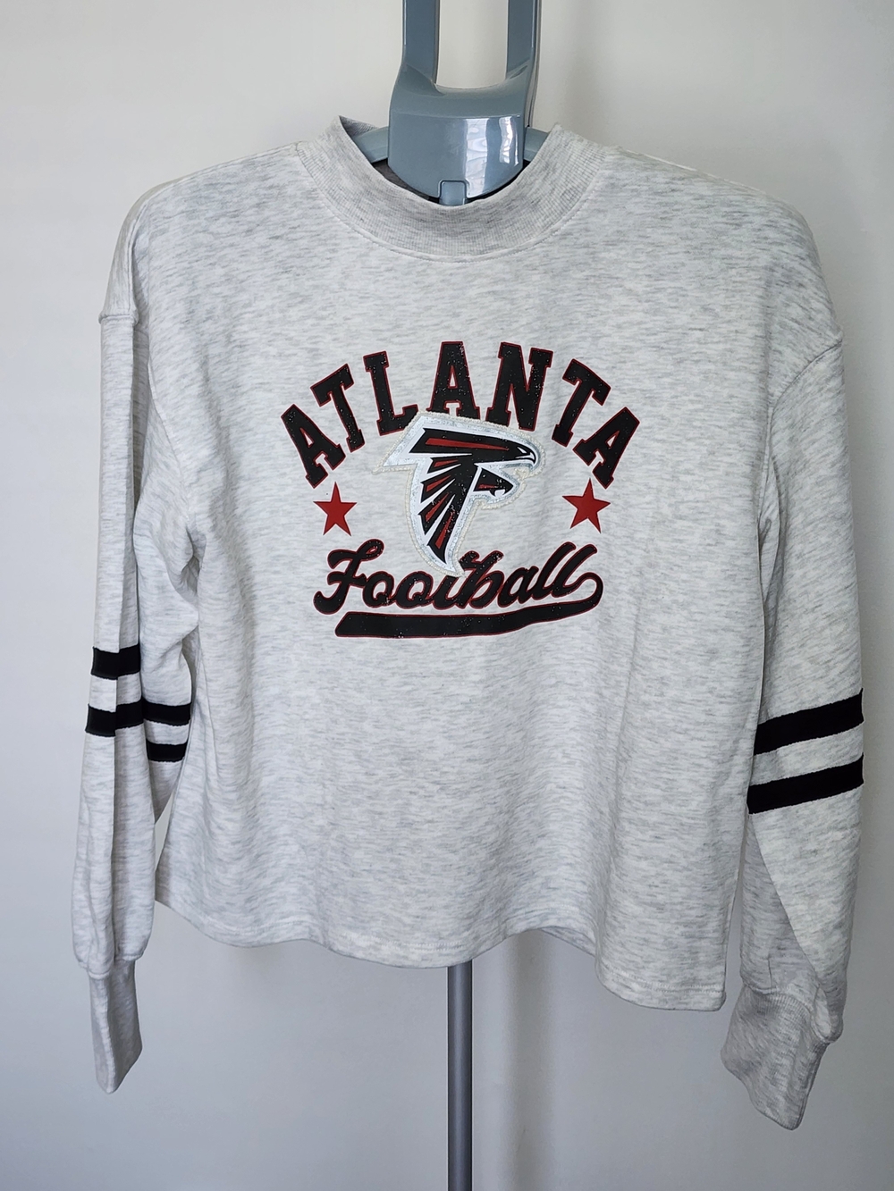 NFL Atlanta Falcons Oatmeal/Heather Crewneck with Team Name